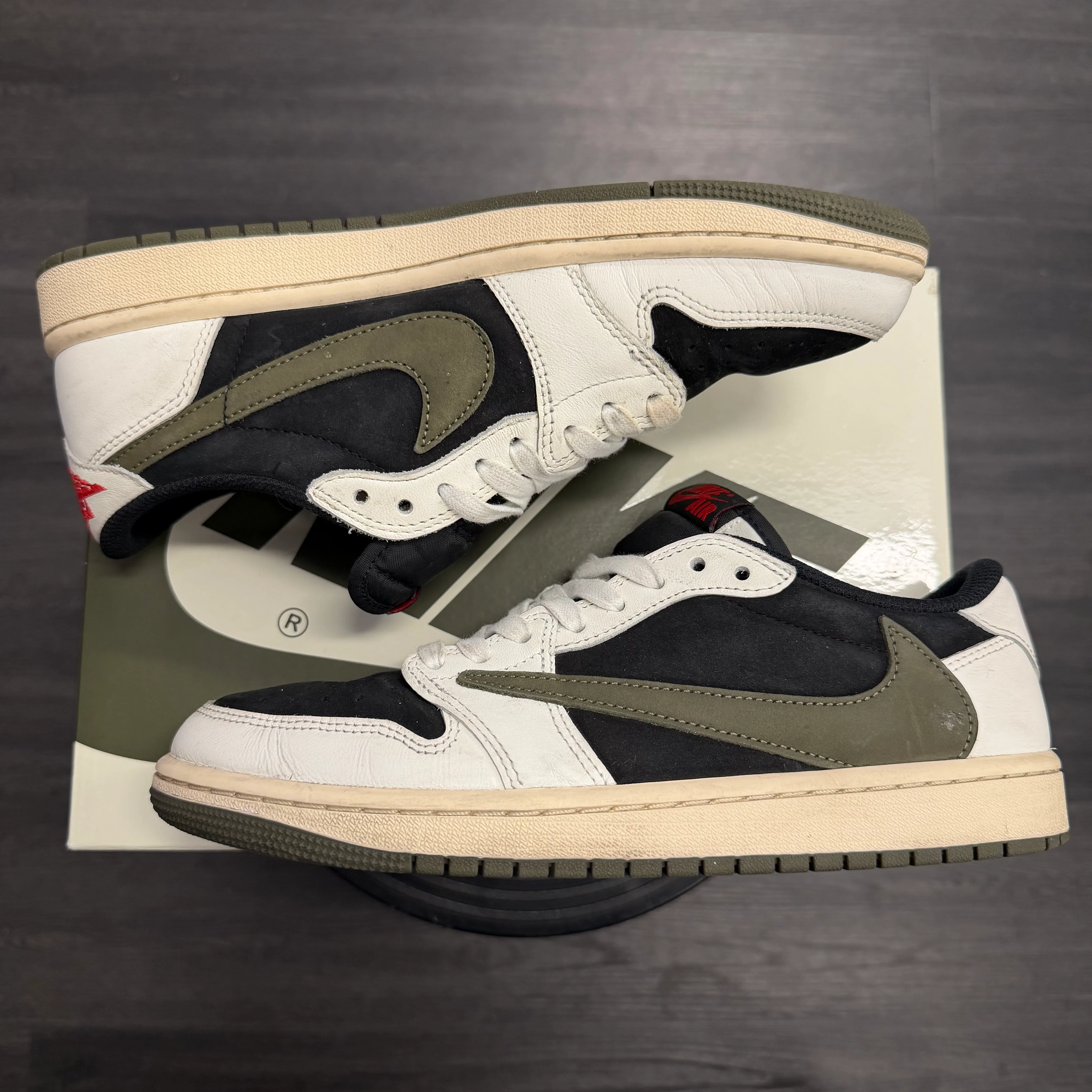 Jordan 1 retro low Travis Scott olive (women’s) U9W - Image 3