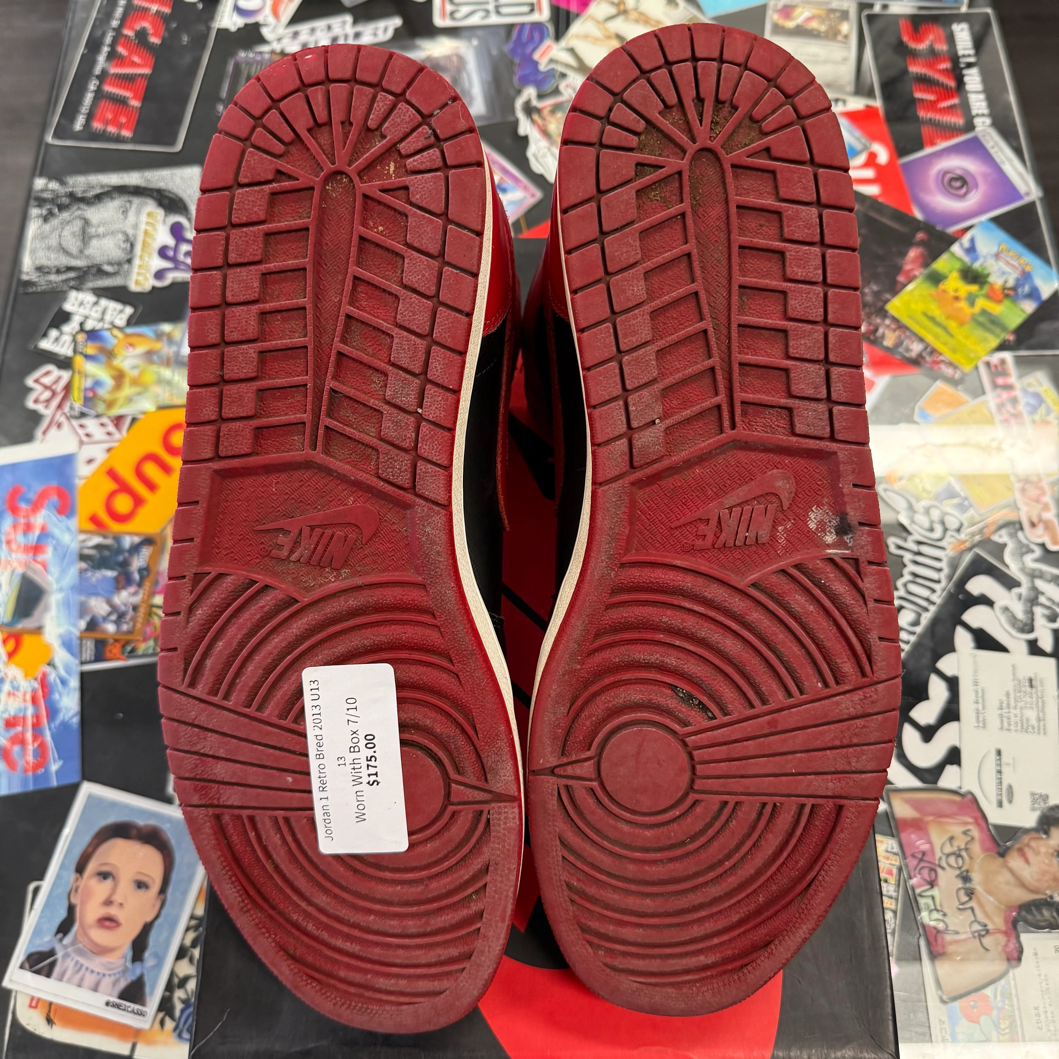 Jordan 1 Retro Bred 2013 U13 - Image 3