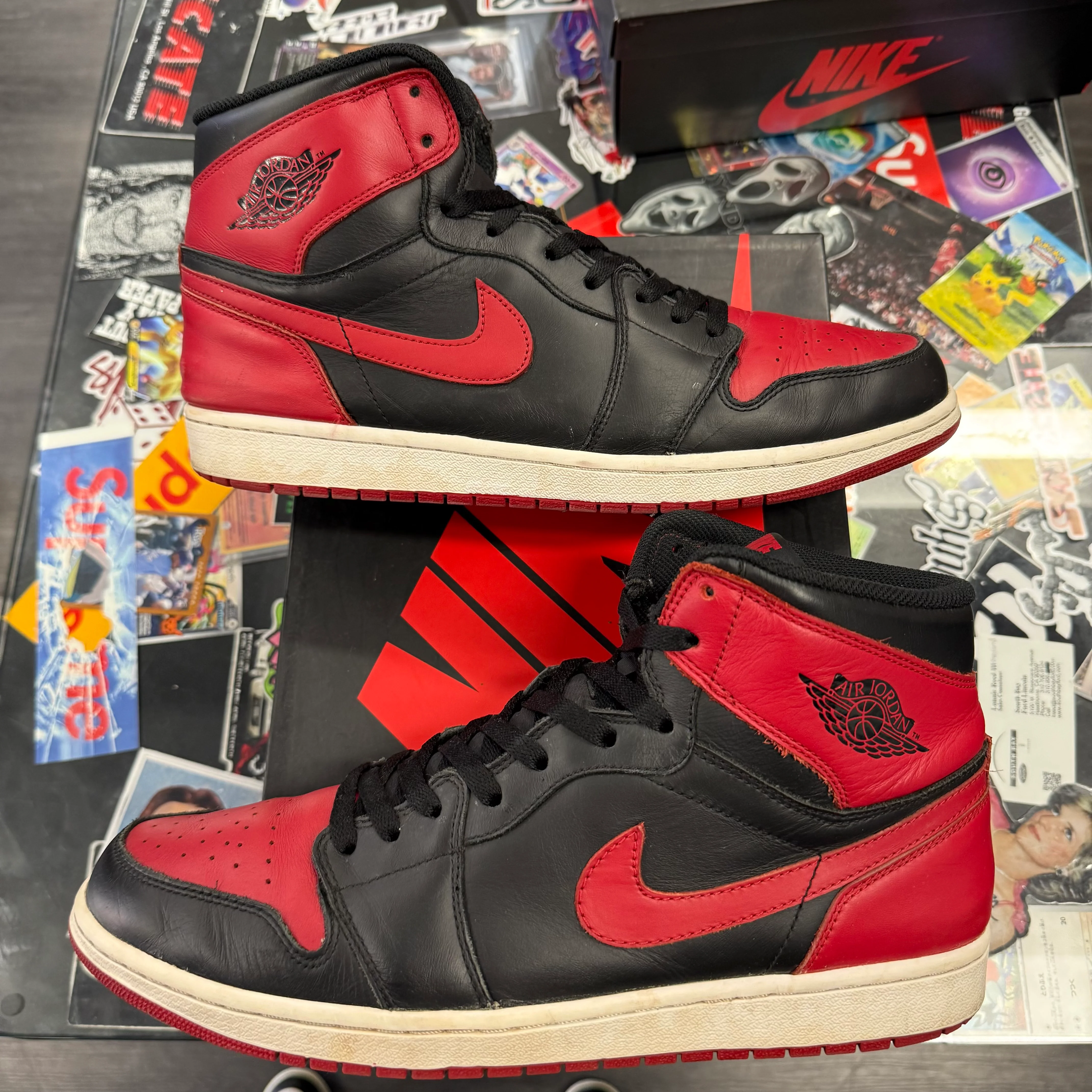 Jordan 1 Retro Bred 2013 U13 - Image 4