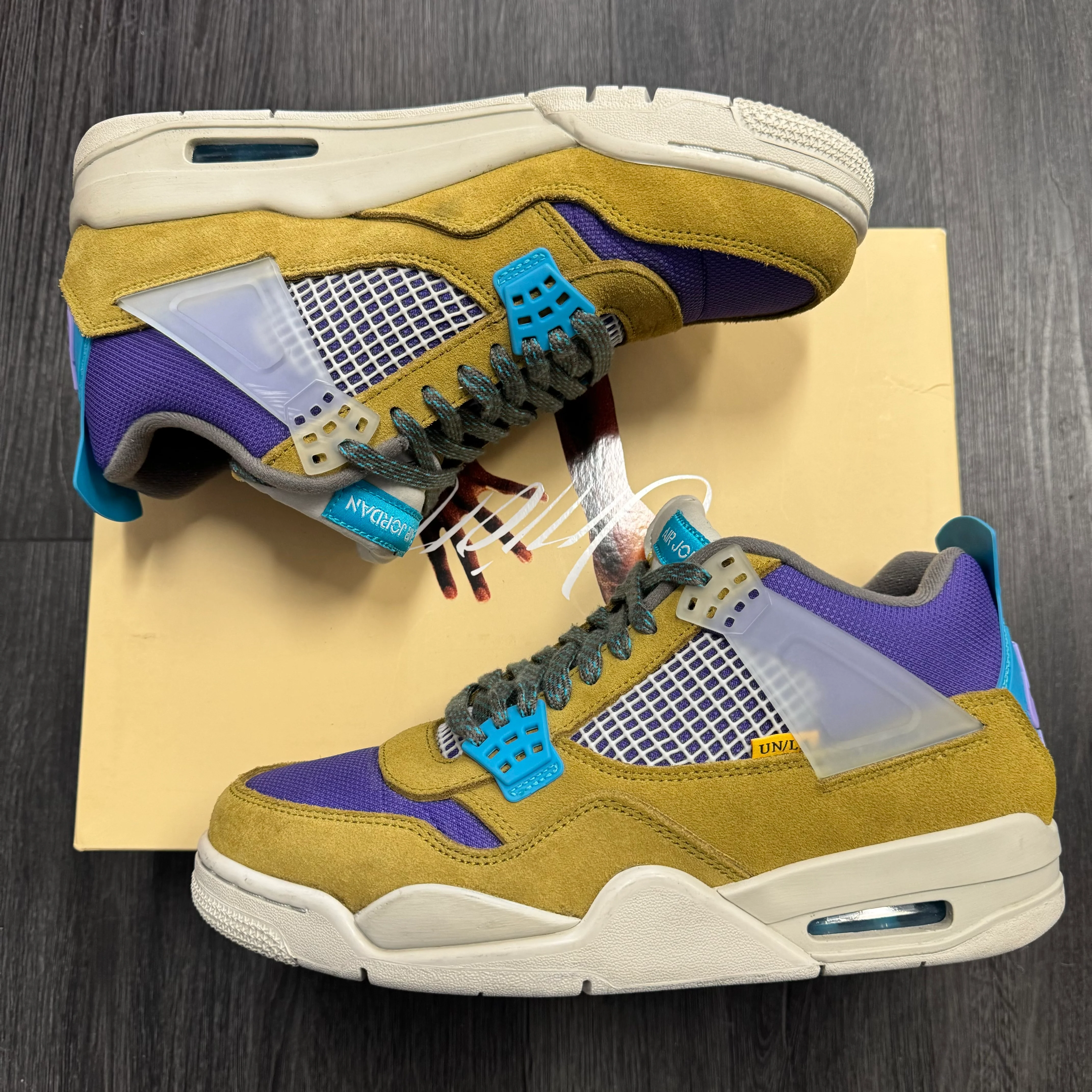 Jordan 4 Retro Union Desert Moss U - Image 3