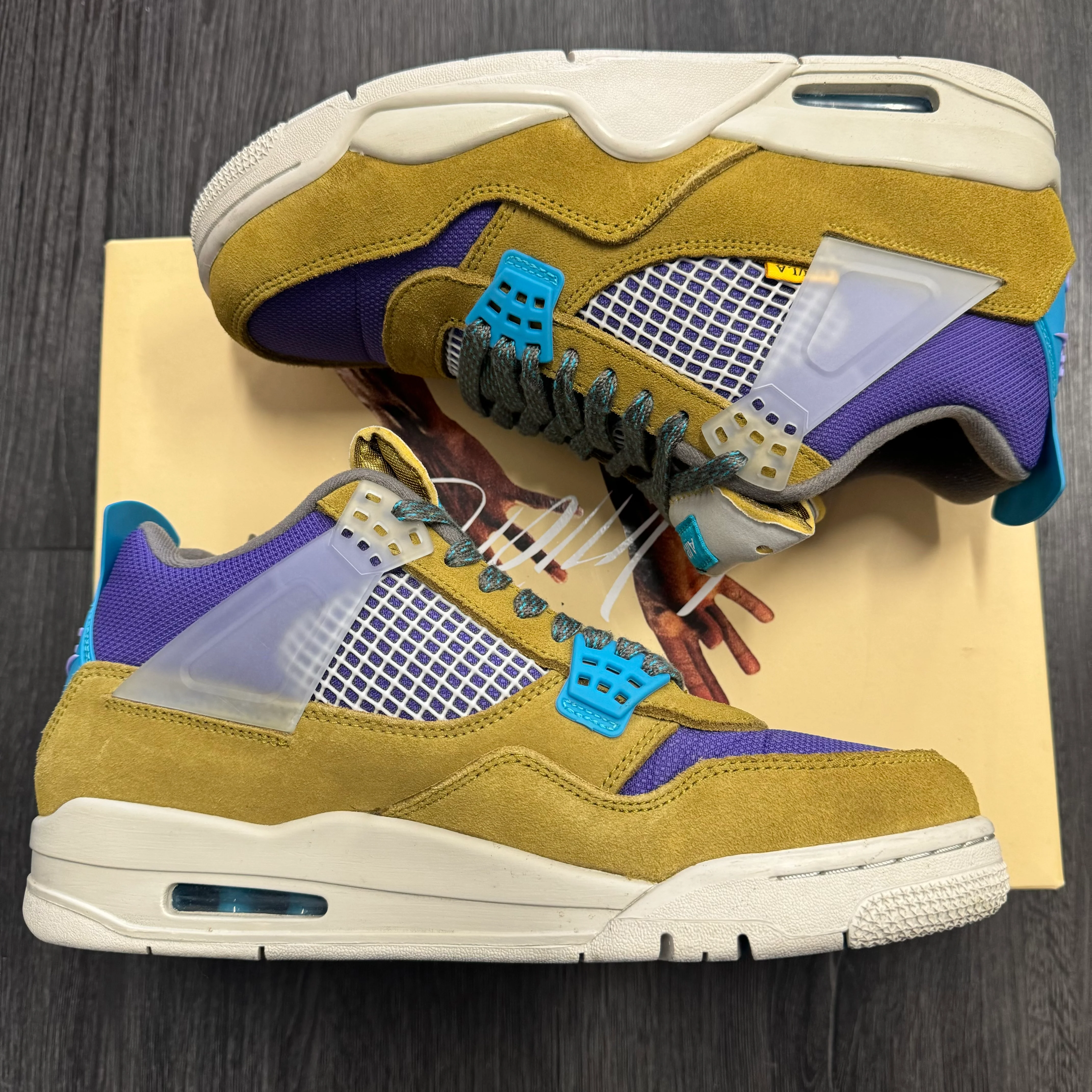 Jordan 4 Retro Union Desert Moss U - Image 4